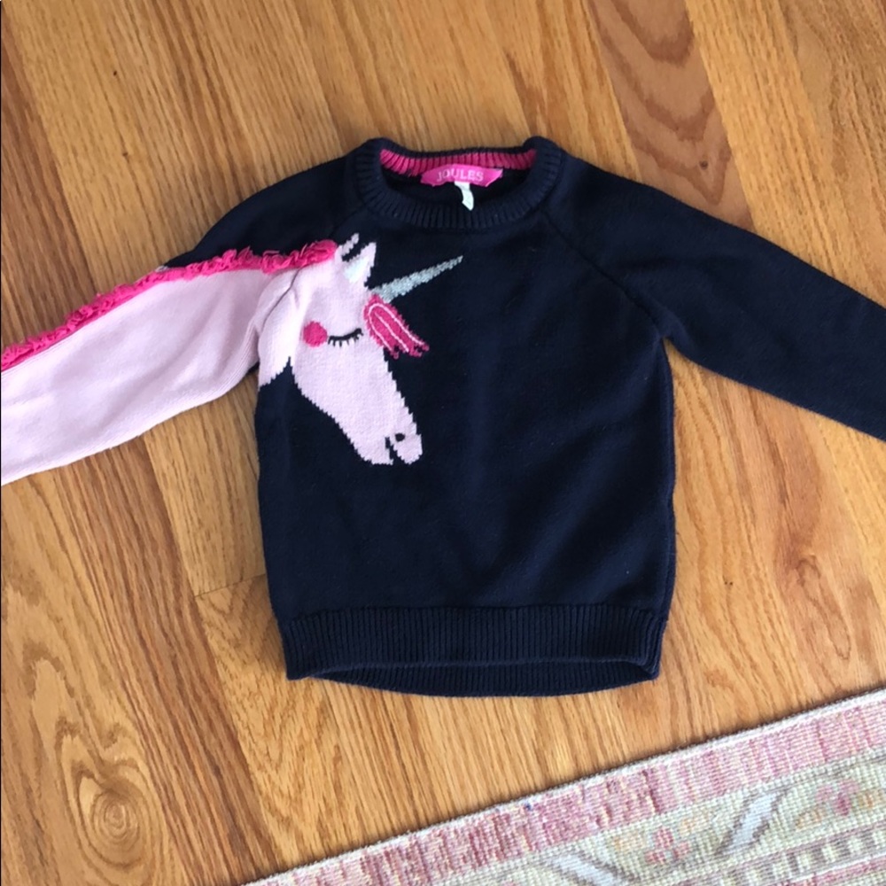 Unicorn sweater by joules